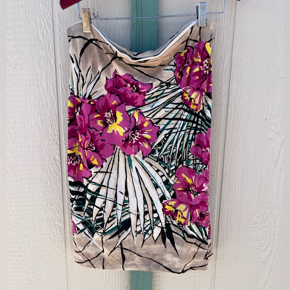 Karen Kane Floral Skirt L